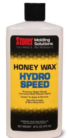 Stoner HoneyWax®Hydro Speed是一種高固含量的水性乳液，不含任何溶劑，旨在代替?zhèn)鹘y(tǒng)的高級(jí)涂蠟作為復(fù)合材料行業(yè)中的脫模劑。